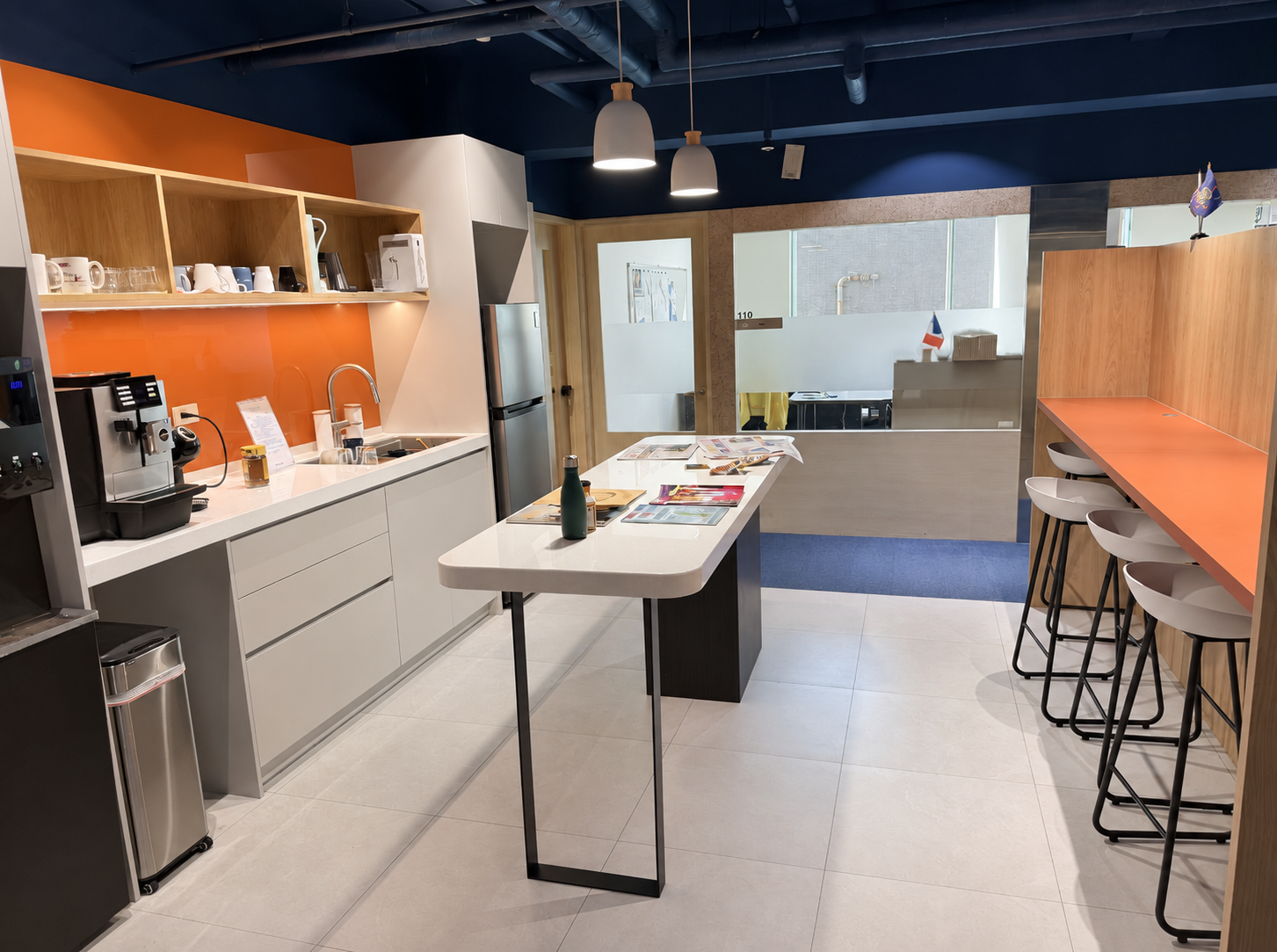 LeBooster Taipei shared kitchen, light and colour retouch